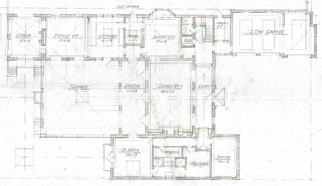 Crest Road First Floor Plan Drawing