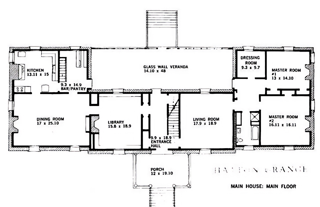 Hatton Grange Main Floor Plan Before