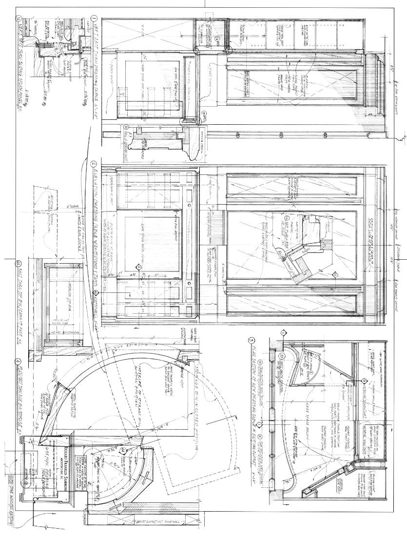 Park Avenue Apartment Dressing Room Drawing